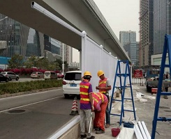 加厚PVC圍擋工地施工臨時圍欄 工廠價實(shí)惠